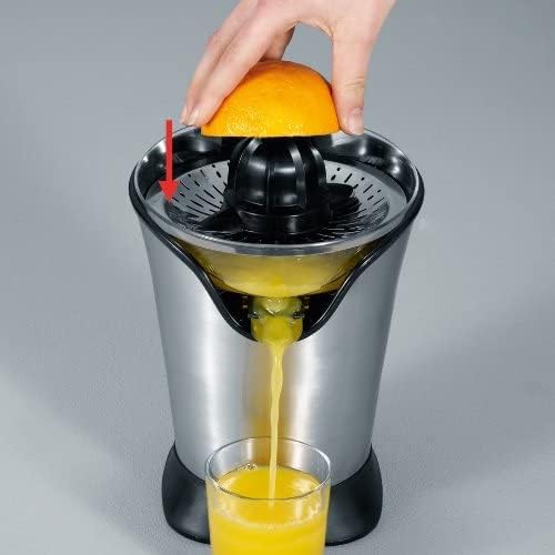 SEVERIN S73534 CP3534 Citruspresse (85 W, mit 2 Presskegeln) edelstahl