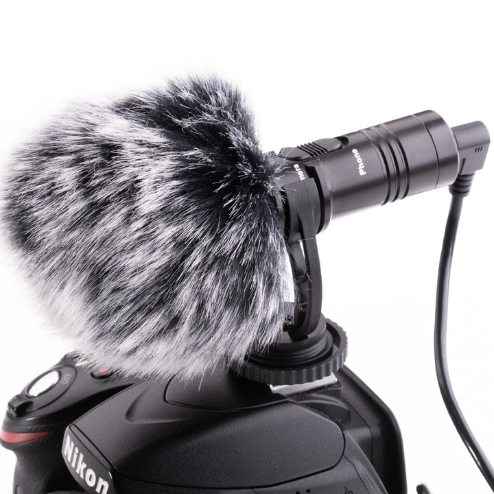 Nicama 3.5mm Kamera Shotgun Mikrofon für DSLR Kamera Canon EOS Nikon Sony Camcorder (Nicht für Canon