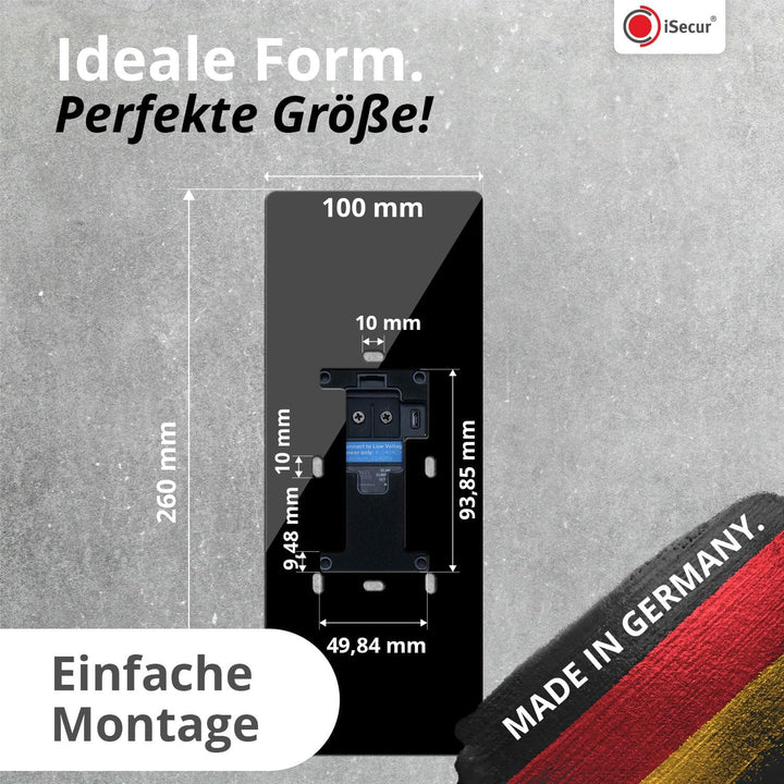 iSecur Acryl Blende personalisiert Premium - Passend für Ring Akku-Videotürklingel 2, Gen 3 Plus 4 (