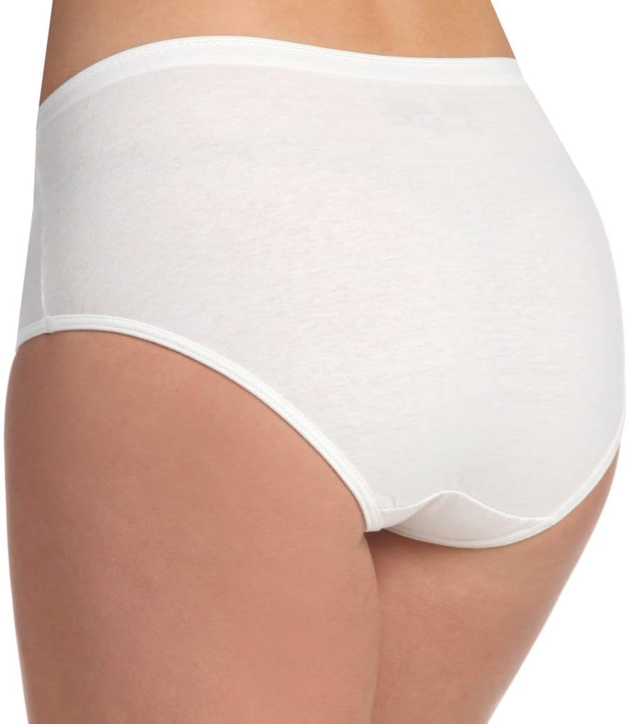 Fruit of the Loom Damen-Slips, Baumwolle, 3er-Pack, Weiss
