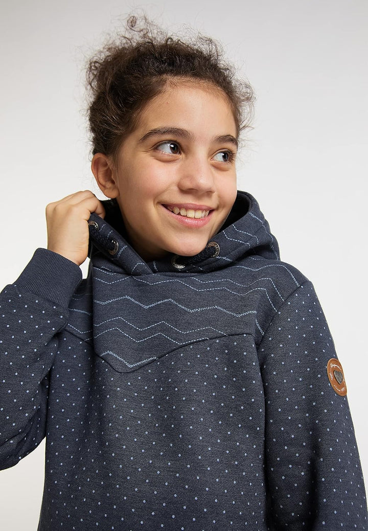 Ragwear Kristla Sweat Mädchen Sweatshirt mt Kapuze Kapuzenpullover Sweater Pullover aus weicher Baum