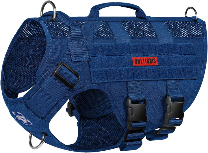 OneTigris No-Pull Hundegeschirr, AIRE MESH Einstellbar Sicherheitsgeschirr Ultra Atmungsaktiv für Gr
