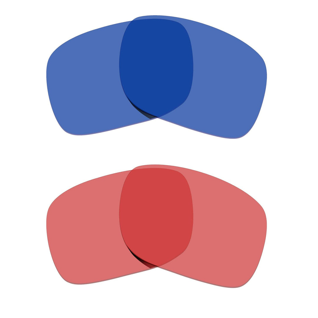HKUCO Transparent Pink/Transparent Blue Polarized Replacement Lenses For Oakley Holbrook