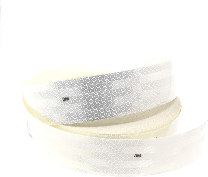 Finest Folia 3M Diamond Grade 983 Scotchlite Konturmarkierung 50mm Reflexfolie Reflexband (Weiss-10,