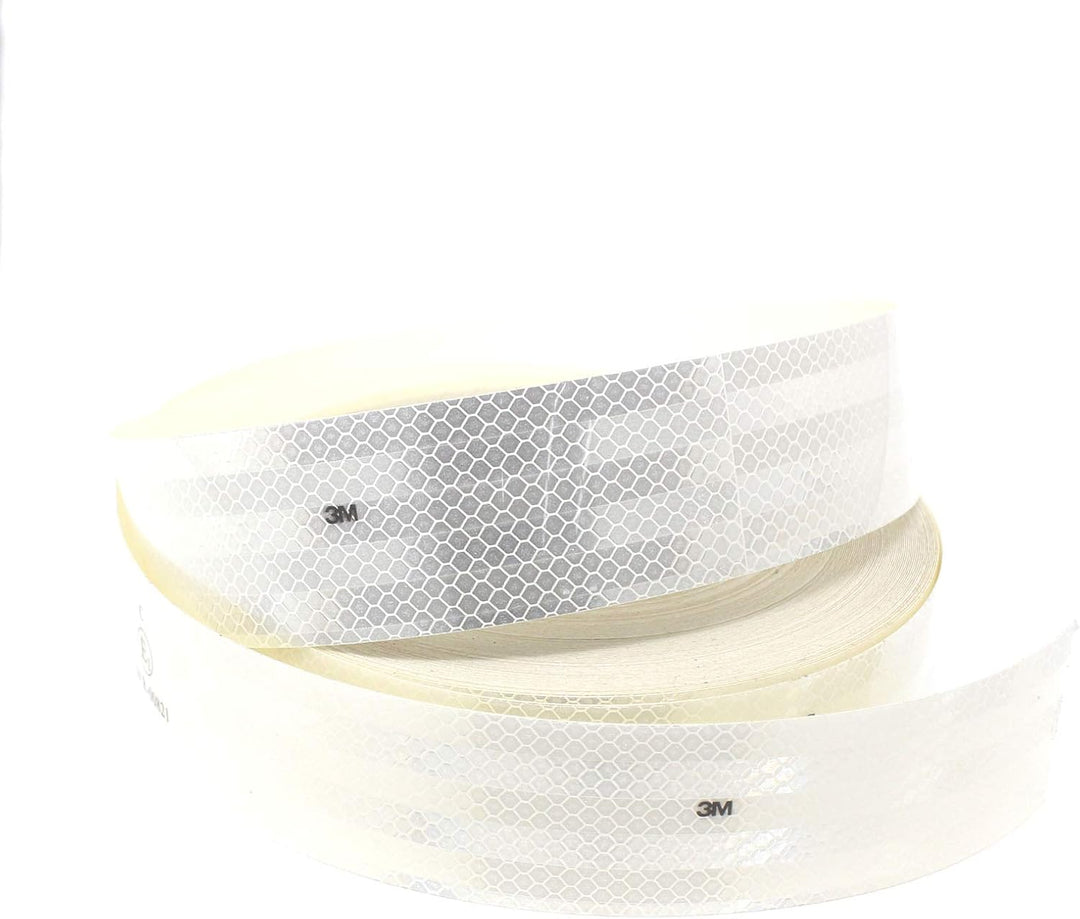 Finest Folia 3M Diamond Grade 983 Scotchlite Konturmarkierung 50mm Reflexfolie Reflexband (Weiss-10,