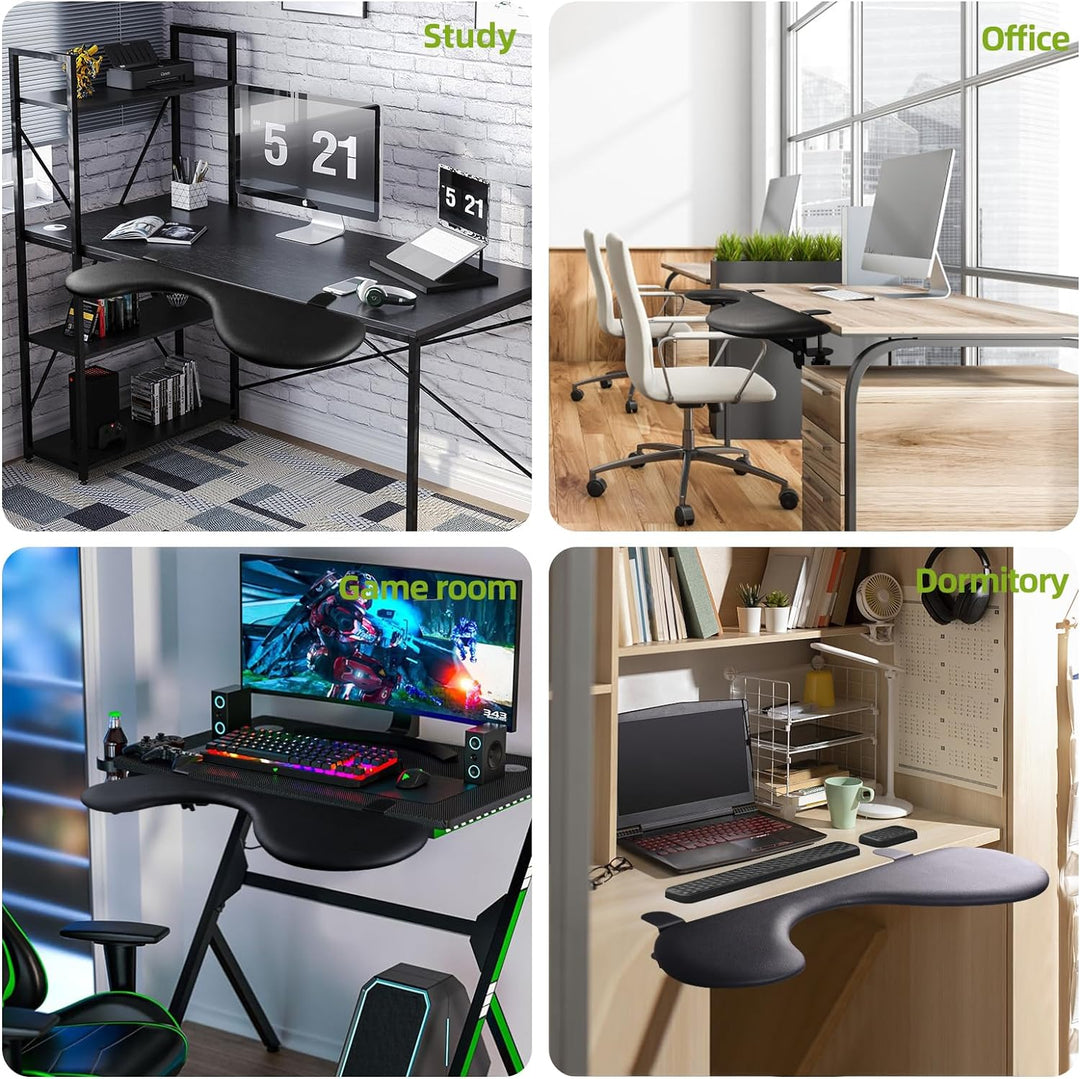 Giecy Ergonomics Schreibtisch Erweiterung,Faltbare handgelenkauflage,Ellbogen Rmauflage,Computer Tas