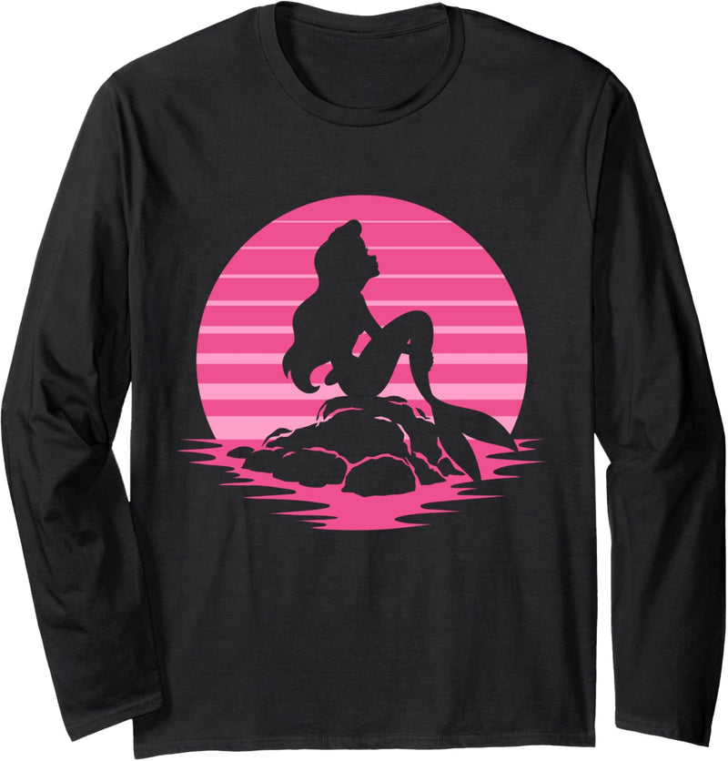 Disney The Little Mermaid Ariel Silhouette in Pink Langarmshirt