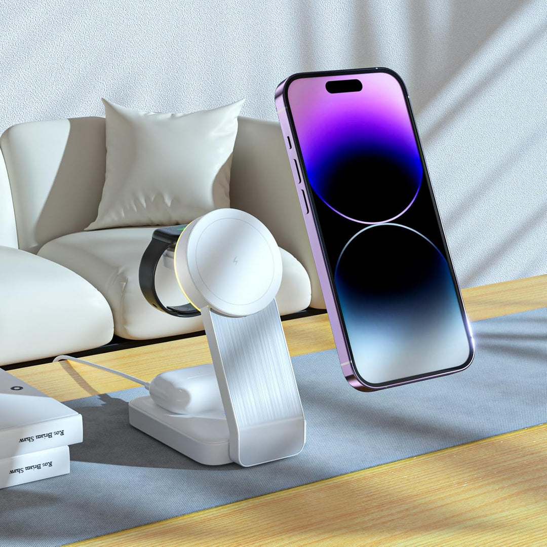 tigratigro Wireless Charger für Magsafe Ladegerät Faltbar,iPhone Ladestation Kompatibel mit Magsafe