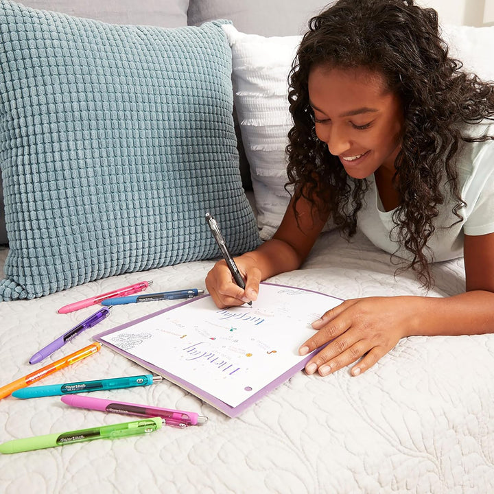 PAPER MATE InkJoy Gelstifte | mittlere Spitze (0,7mm) | sortierte Farben | 14 Stück Gemischte Farben