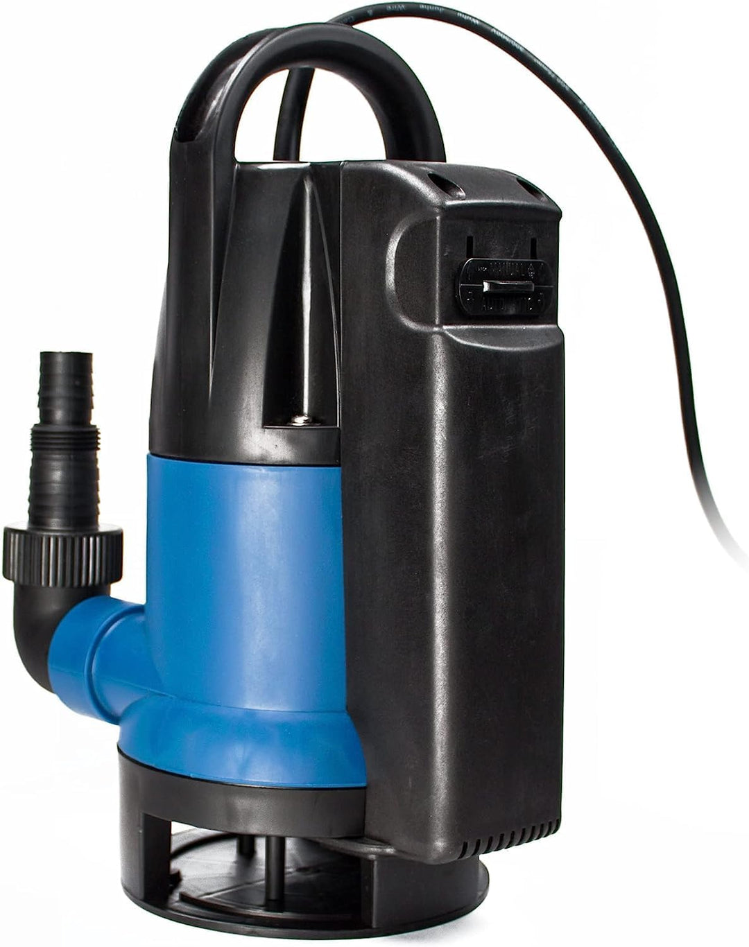 Tauchpumpe Flachsaugend Gartenpumpe Wasserpumpe, 400 Watt, Schmutzwasser, 10 m Rundkabel, Förderhöhe