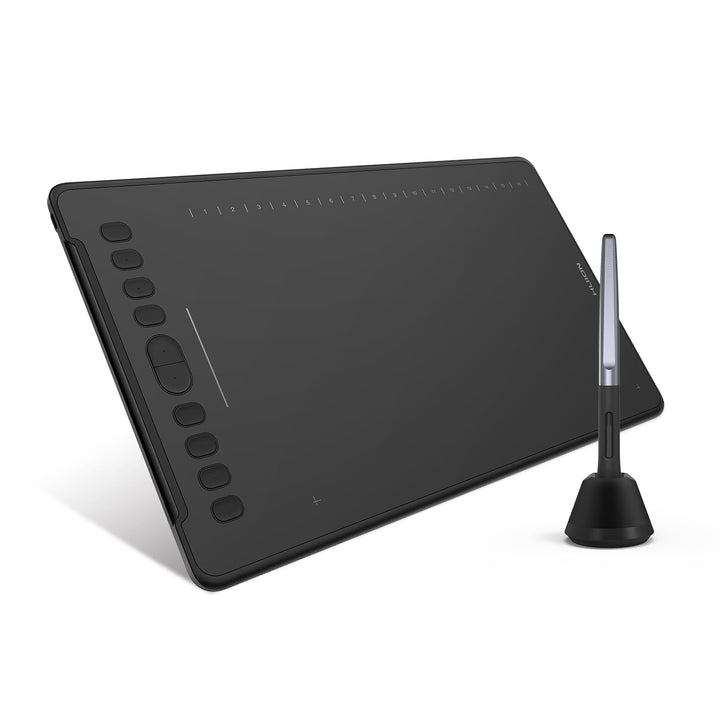 HUION Inspiroy H1161 Grafiktabletts, 11x6 Zoll Zeichentablett mit 10 Benutzerdefinierten Express-Tas