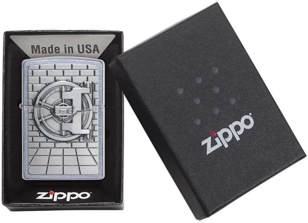 Zippo 29555 Unisex Emblem Gold Save Benzinfeuerzeug,Transparent,6 x 6 x 8 cm