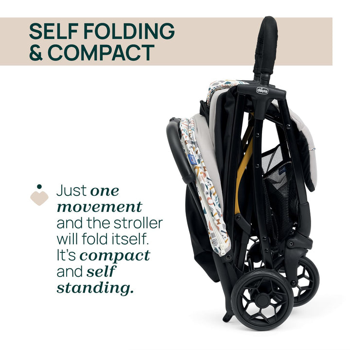 Chicco Glee leichter Kinderwagen, Buggy, praktisch und leicht, automatischer Schliessmechanismus, br