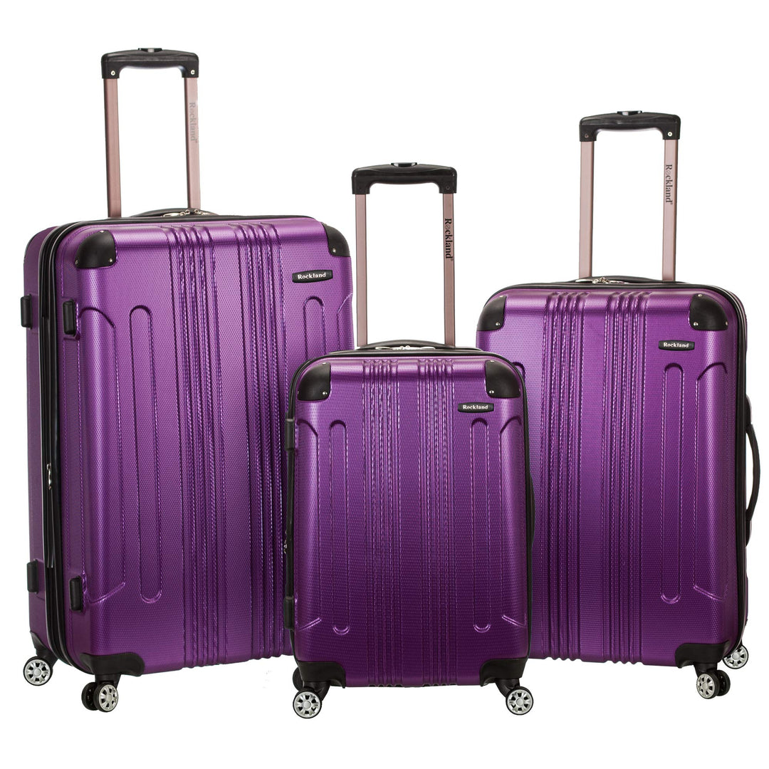 Rockland London Hardside Spinner Rad Gepäck, violett, 3-Piece Set (20/24/28), London Hartschalen-Kof