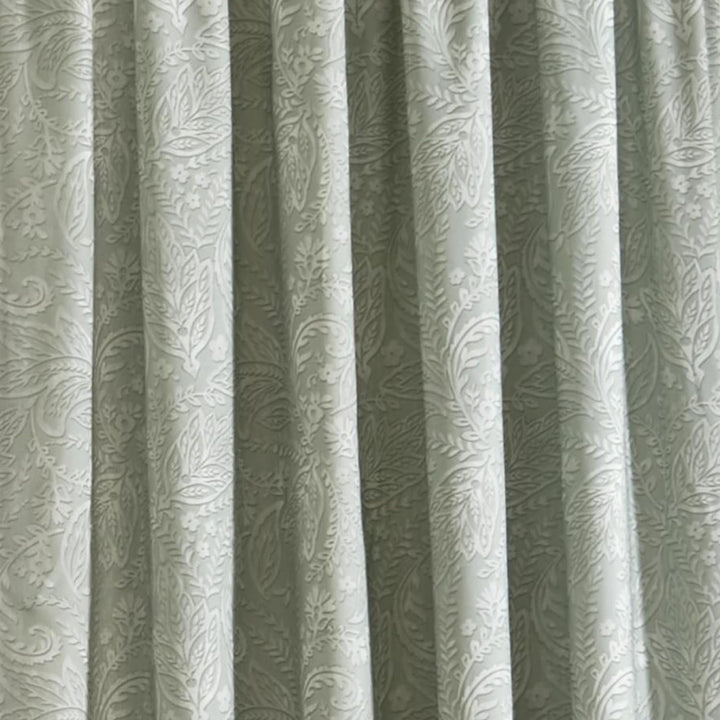 Dreams & Drapes Vorhänge, 100% Baumwolle, Bleistiftfalten, mit Raffhaltern, 168 x 137 cm, Aveline, 8