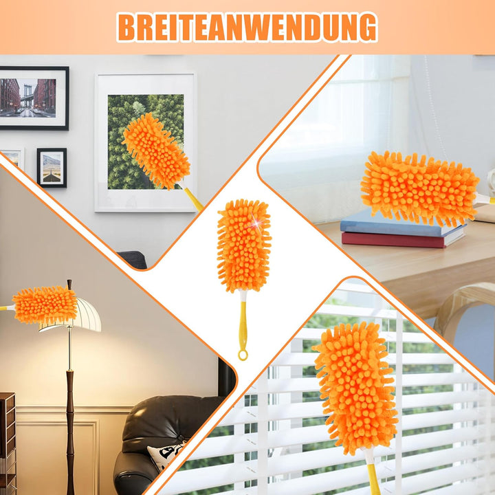 9 Stück Staubwedel Waschbar Für Swiffer Duster Staubmagnet Nachfüllpack, 360°Für Swiffer Staubmagnet