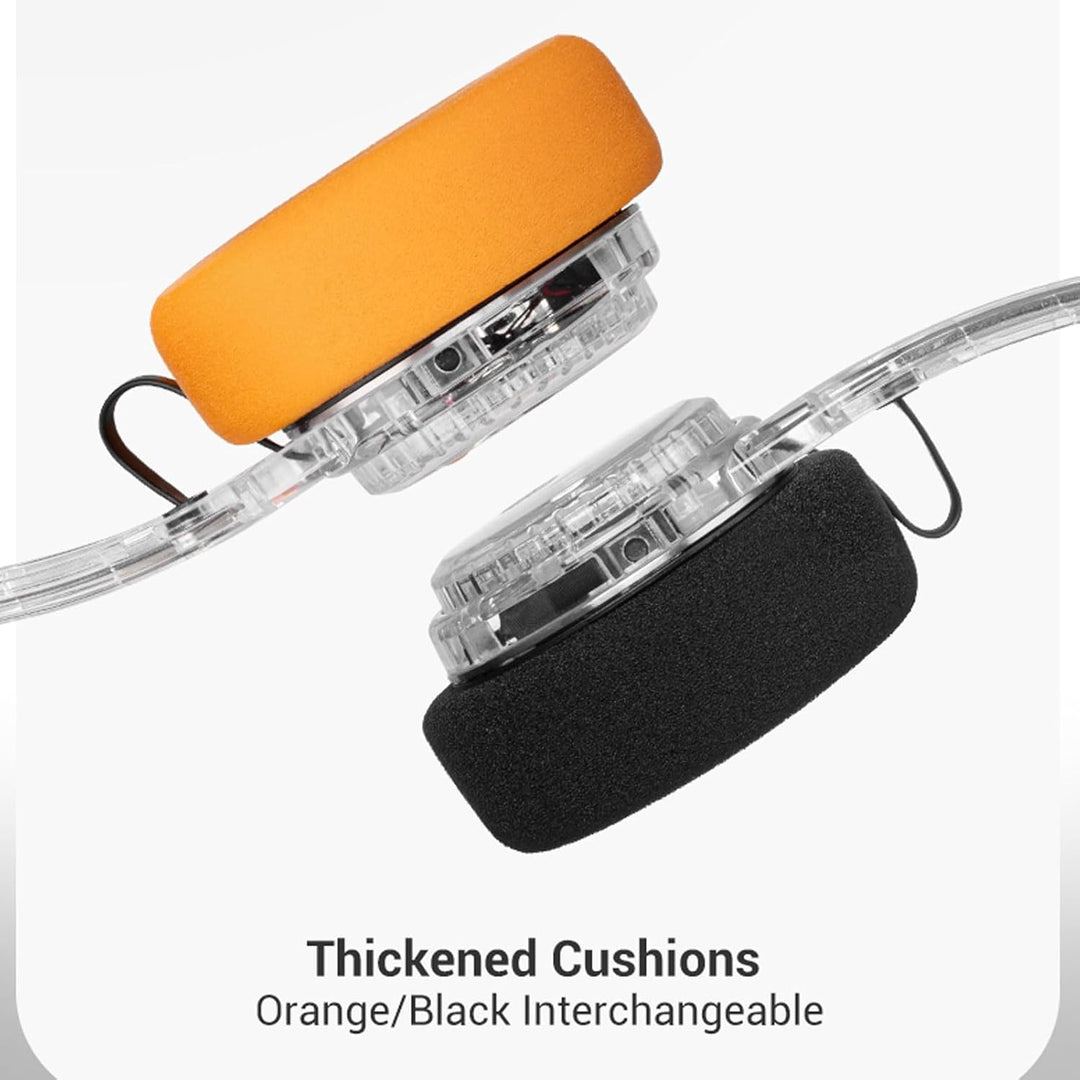 Fockety Bluetooth Kopfhörer, Retro Sport Headset, Ausziehbarer Metall Kopfbügel, Kabellose Kopfhörer