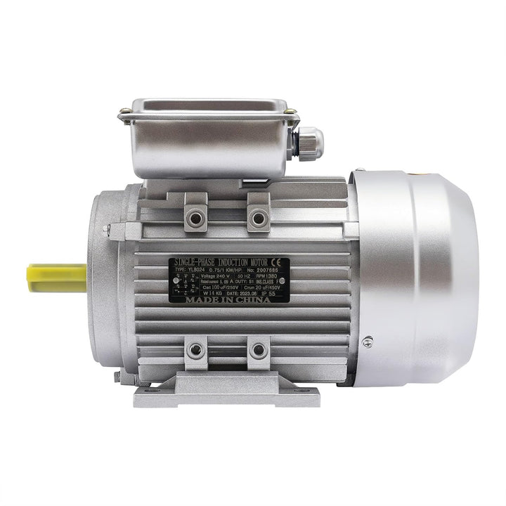 Elektromotor 1-phas 750W 240V 1380U/min 50Hz 0,75kW Wellendurchmesser 19mm Für Ventilatoren, Pumpen,