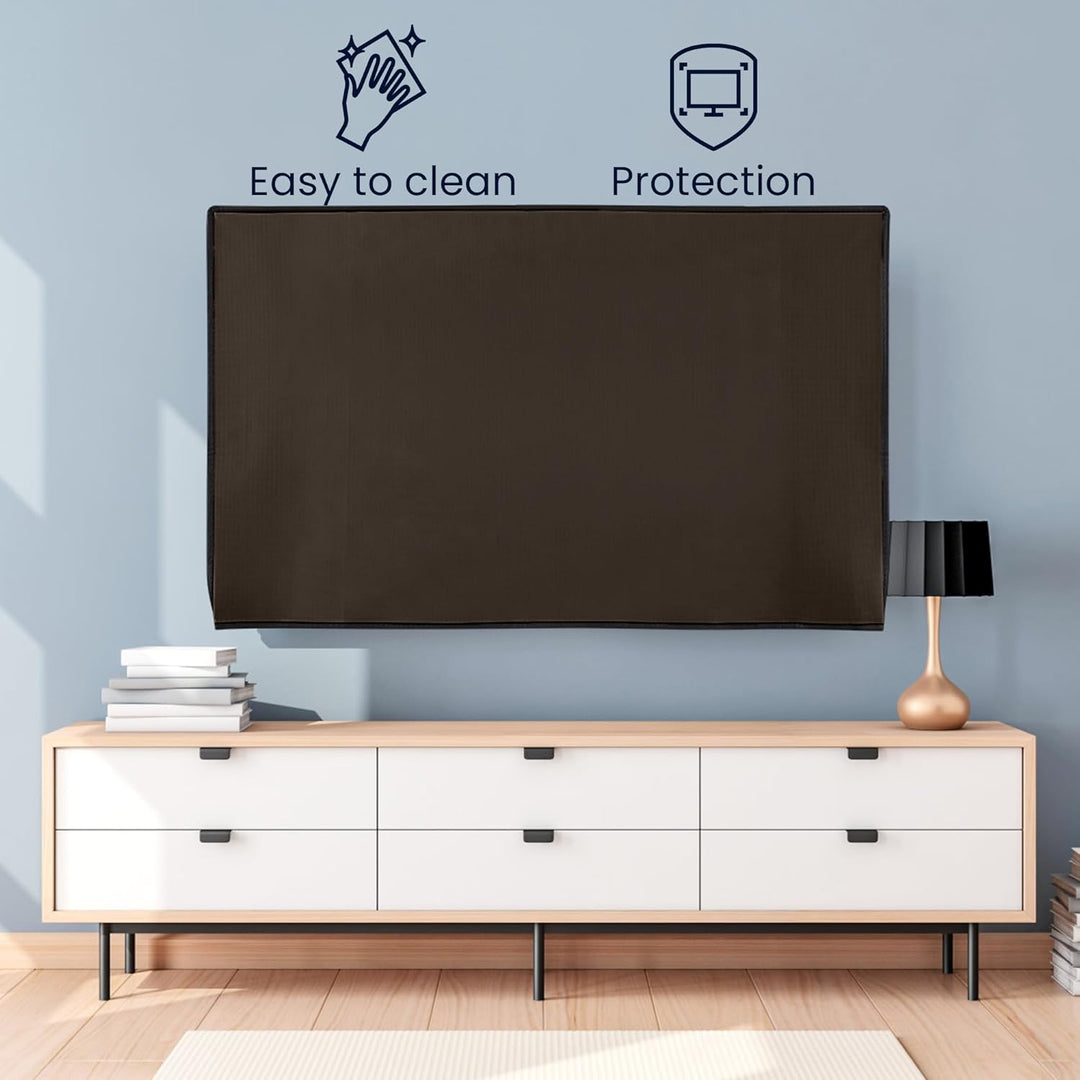 kwmobile 85" TV Abdeckung Indoor - Fernseher Hülle Bildschirmschutz Abdeckung - TV Bildschirm Staubs