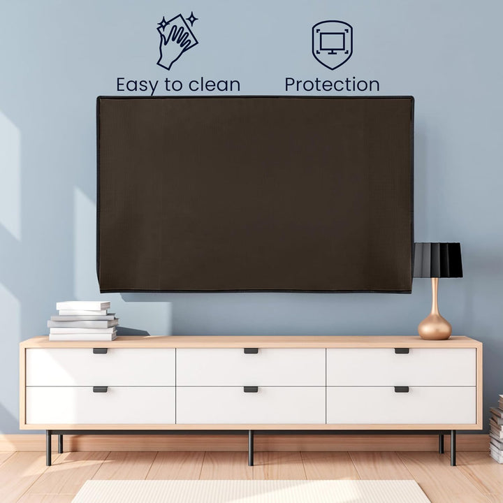 kwmobile 85" TV Abdeckung Indoor - Fernseher Hülle Bildschirmschutz Abdeckung - TV Bildschirm Staubs