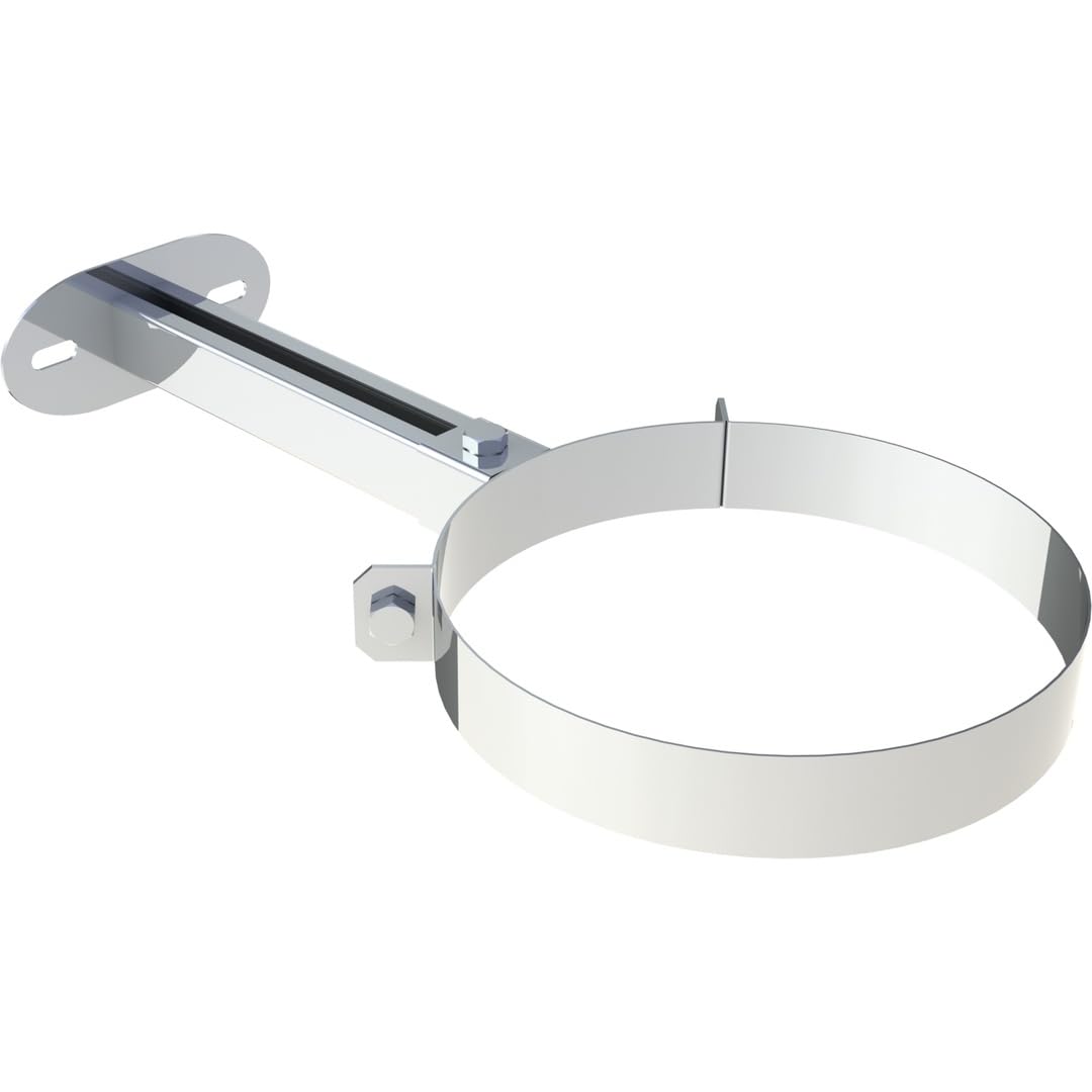 Jeremias DW-FU Wandhalter Design Plus Ø180mm verstellbar 50-250mm doppelwandiges Edelstahl-Abgassyst