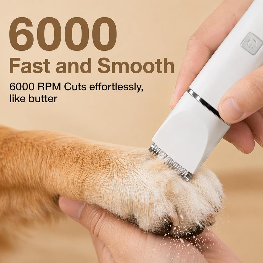 Hundeschermaschine 4 in 1 USB C mit 4 Aufsätzen für Hund und Katze