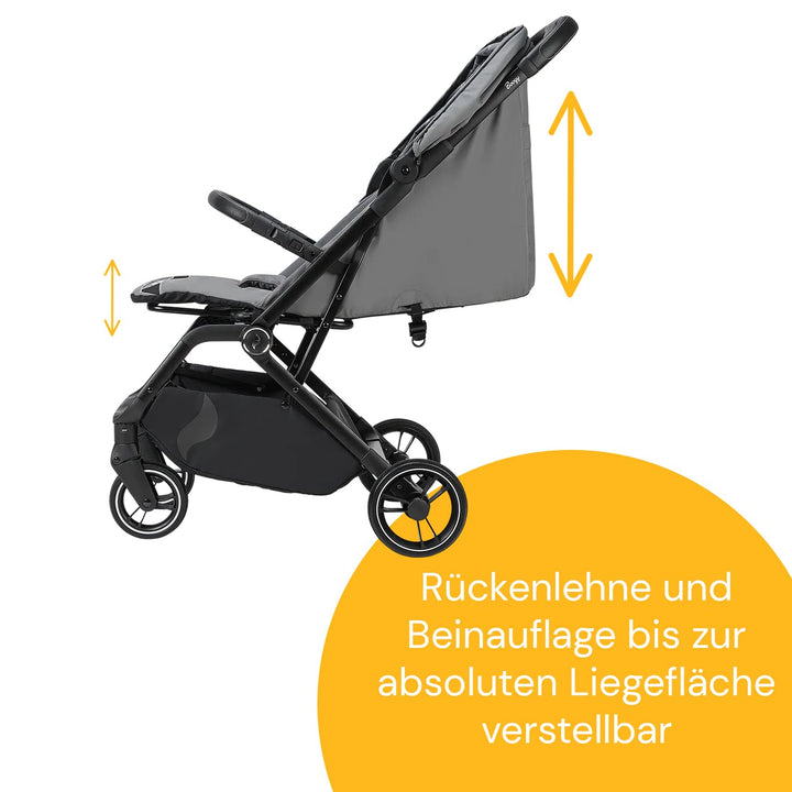 Osann Boogy 2 Kinderwagen Buggy mit Liegefunktion ab Geburt bis 22 kg - Reisebuggy inklusive Regenve