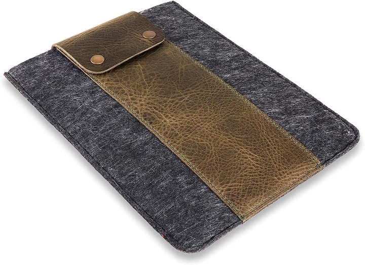 MegaGear Echtleder Tablet Hülle für iPad Pro 11 Zoll, Alle Generationen iPad Air & iPad (Grün, 11 In