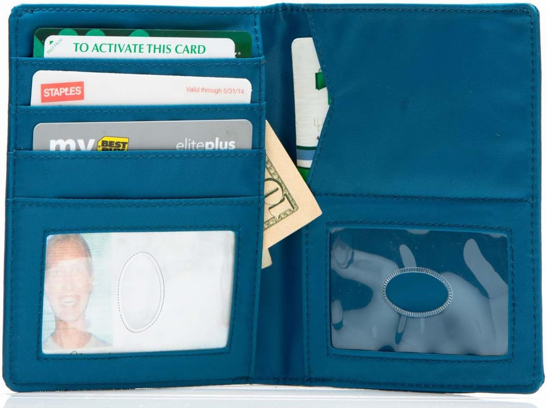 Big Skinny Traveler Slim Wallet Ozeanblau, Ozeanblau