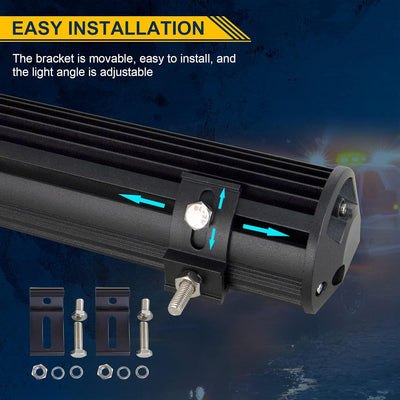 Willpower LED Arbeitsscheinwerfer Bar 18'' 46cm 252W LED Scheinwerfer 12V 24V Flutlicht Strahler Com