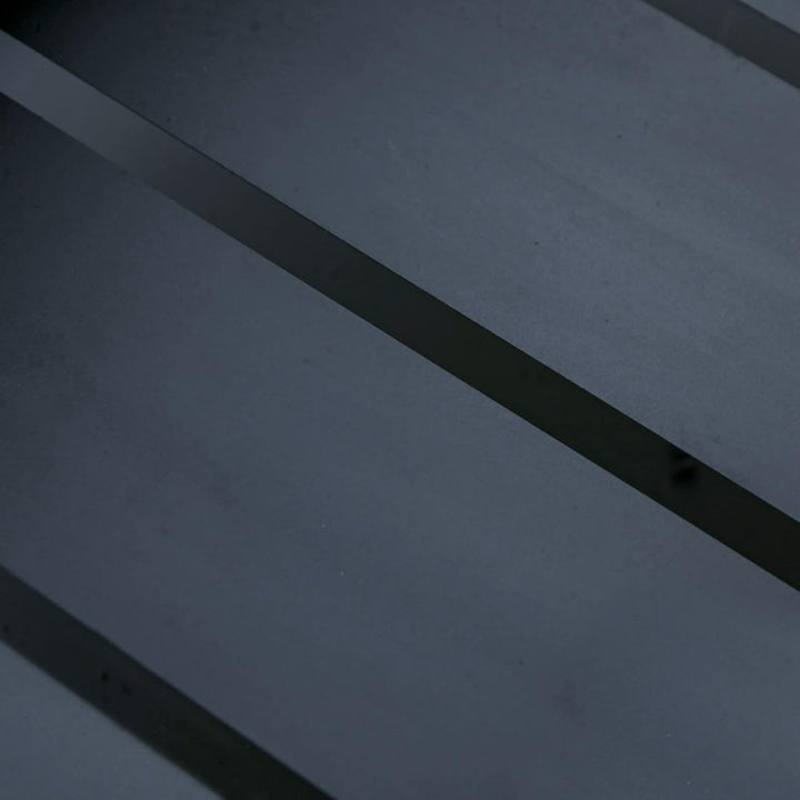 Outsunny Feuerschale modern Feuerkorb rechteckig Feuerstelle für Garten Camping BBQ Metall Schwarz 4