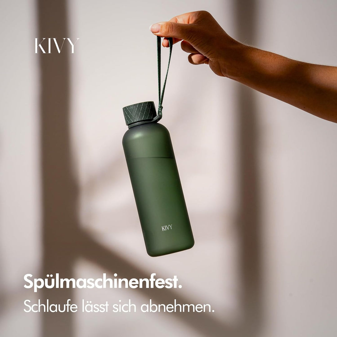 KIVY Trinkflasche 650ml - Kohlensäure geeignet & Auslaufsicher - Für Sport, Schule & Büro - Sport Tr
