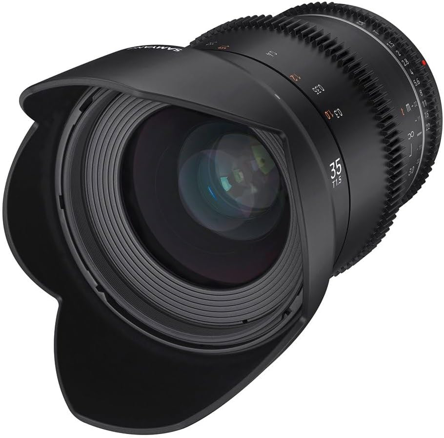 Samyang MF 35mm T1,5 VDSLR MK2 Canon RF – lichtstarkes T1,5 Weitwinkel Cine- und Video Objektiv für