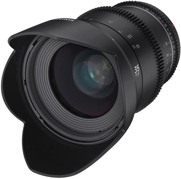 Samyang MF 35mm T1,5 VDSLR MK2 Canon RF – lichtstarkes T1,5 Weitwinkel Cine- und Video Objektiv für