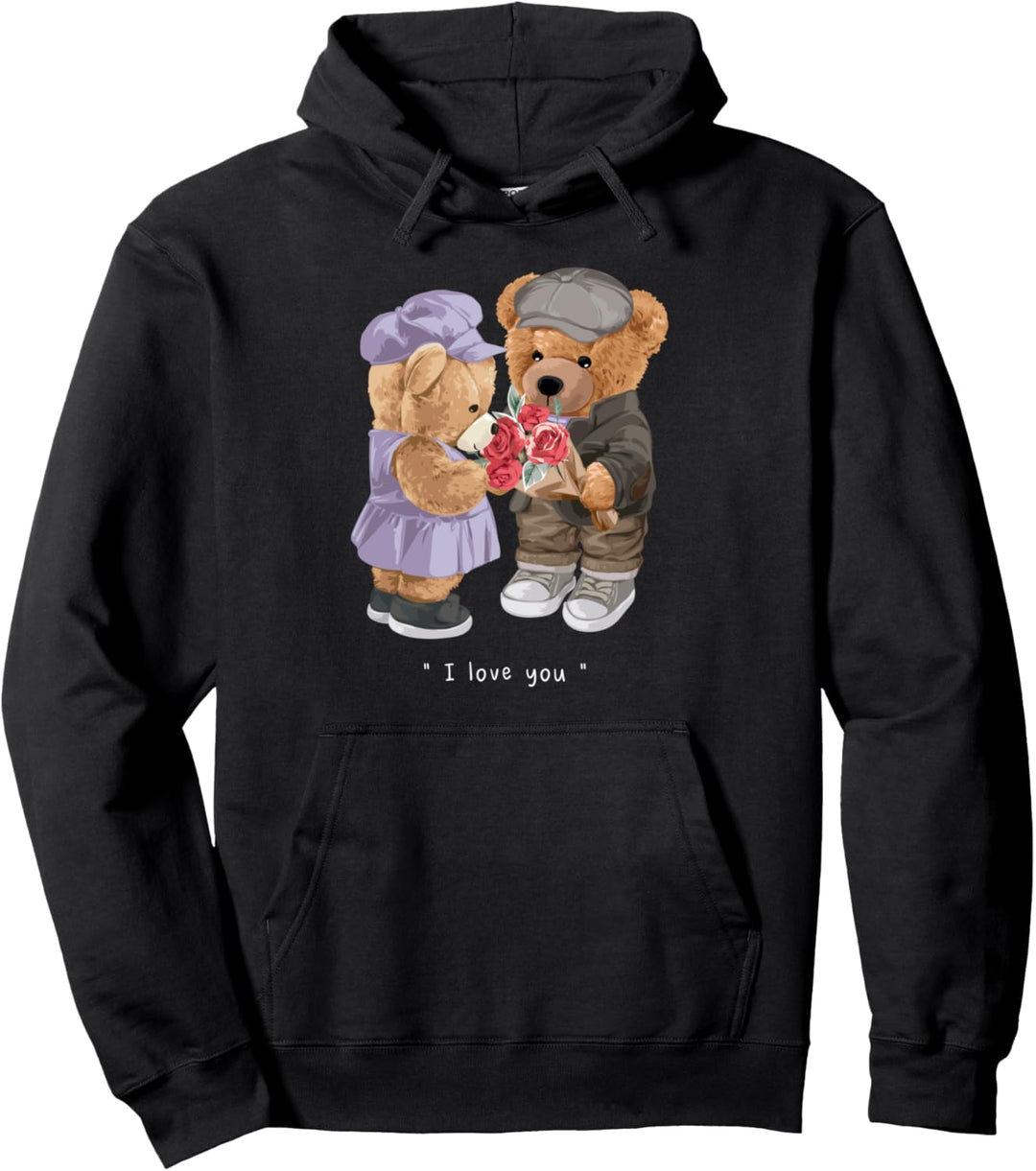 Verliebte Teddybären Pullover Hoodie