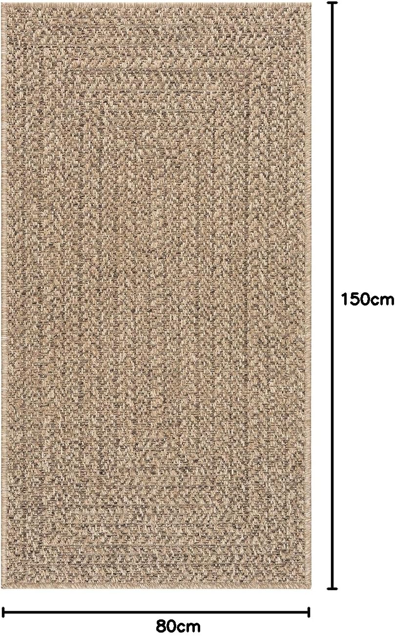 the carpet Kansas - robuster In- und Outdoor Teppich im natürlichen Jute-Look, wetterfest, geeignet