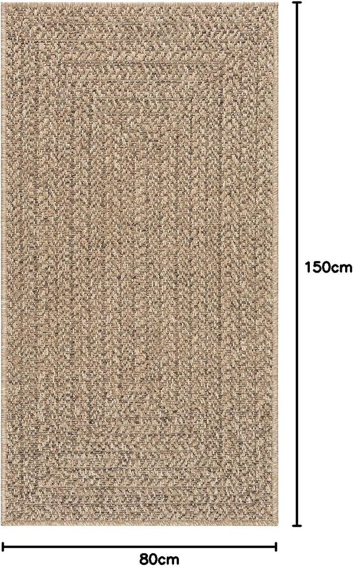 the carpet Kansas - robuster In- und Outdoor Teppich im natürlichen Jute-Look, wetterfest, geeignet
