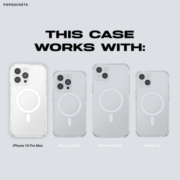 PopSockets: PopCase PlantCore für MagSafe - Hülle für iPhone 14 Pro Max mit Abnehmbarem PopGrip Slid