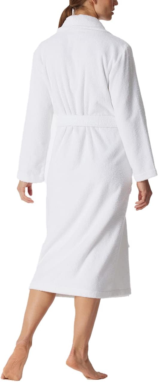 Schiesser Damen Bademantel mit Schalkragen - Frottee