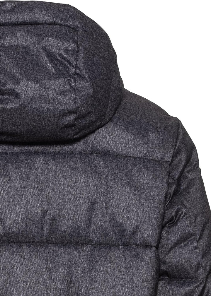 camel active Herren Langer Puffermantel Jacke 64 Schwarz, 64 Schwarz