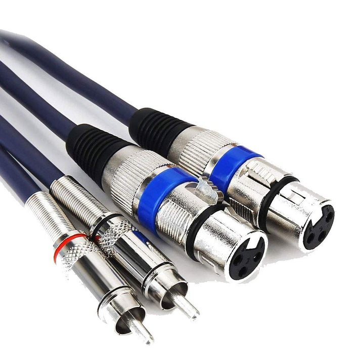 HTRUIYATY 2×XLR Weiblich Kable Auf 2×Cinch Kabel(RCA kable),Hochwertiger XLR-Stecker XLR Mikrofon XL