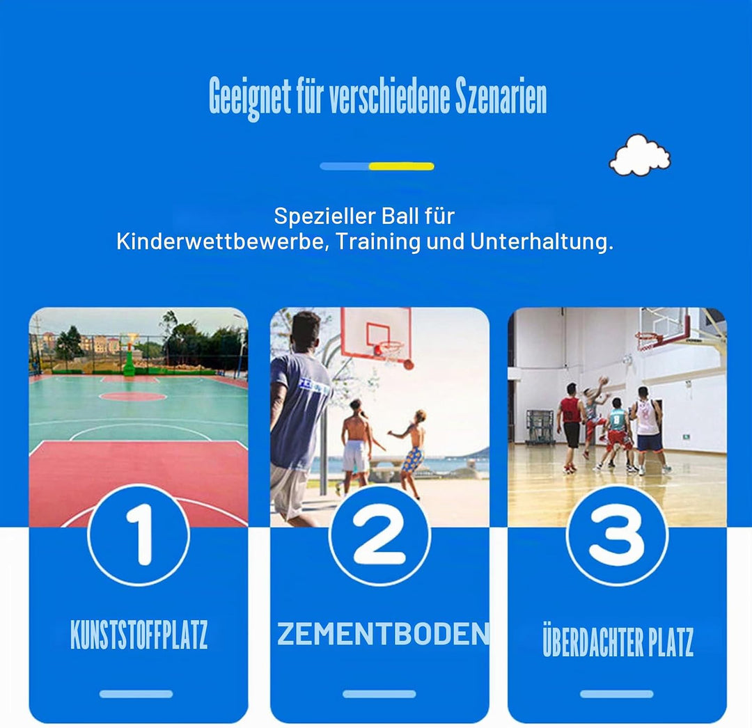 MINDCOLLISION Grösse 5/6/7 einfarbiger Basketball, kein Standard, rutschfest, verschleissfest, geeig