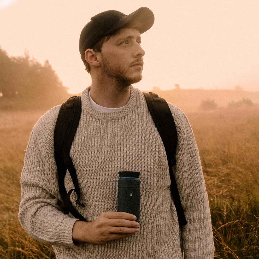 Ocean Bottle - Thermosflasche aus recyceltem Edelstahl - umweltfreundlich & wiederverwendbar - Pechs