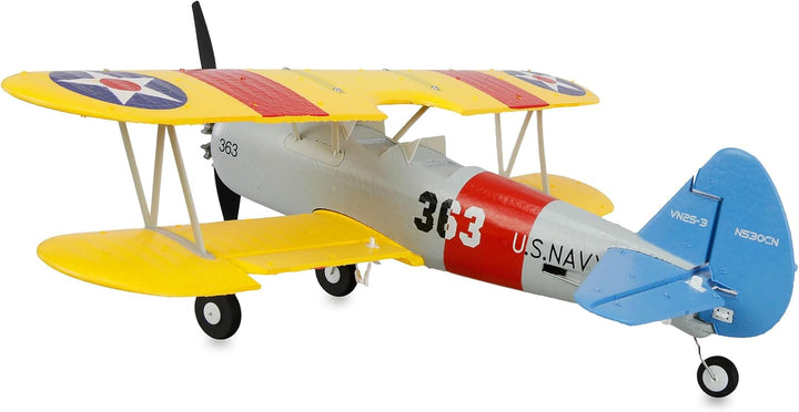 Amewi AMXFlight N2S-2 Stearman 360mm 6G/3D 6-Kanal RTF ferngesteuert Flugzeug RC, Gelb