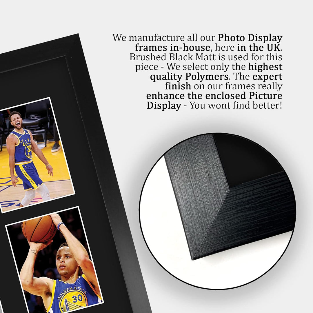 HWC Trading FR A3 Steph Curry Golden State Warriors Geschenke Gedruckt, Signiert Autogramm-Präsentat