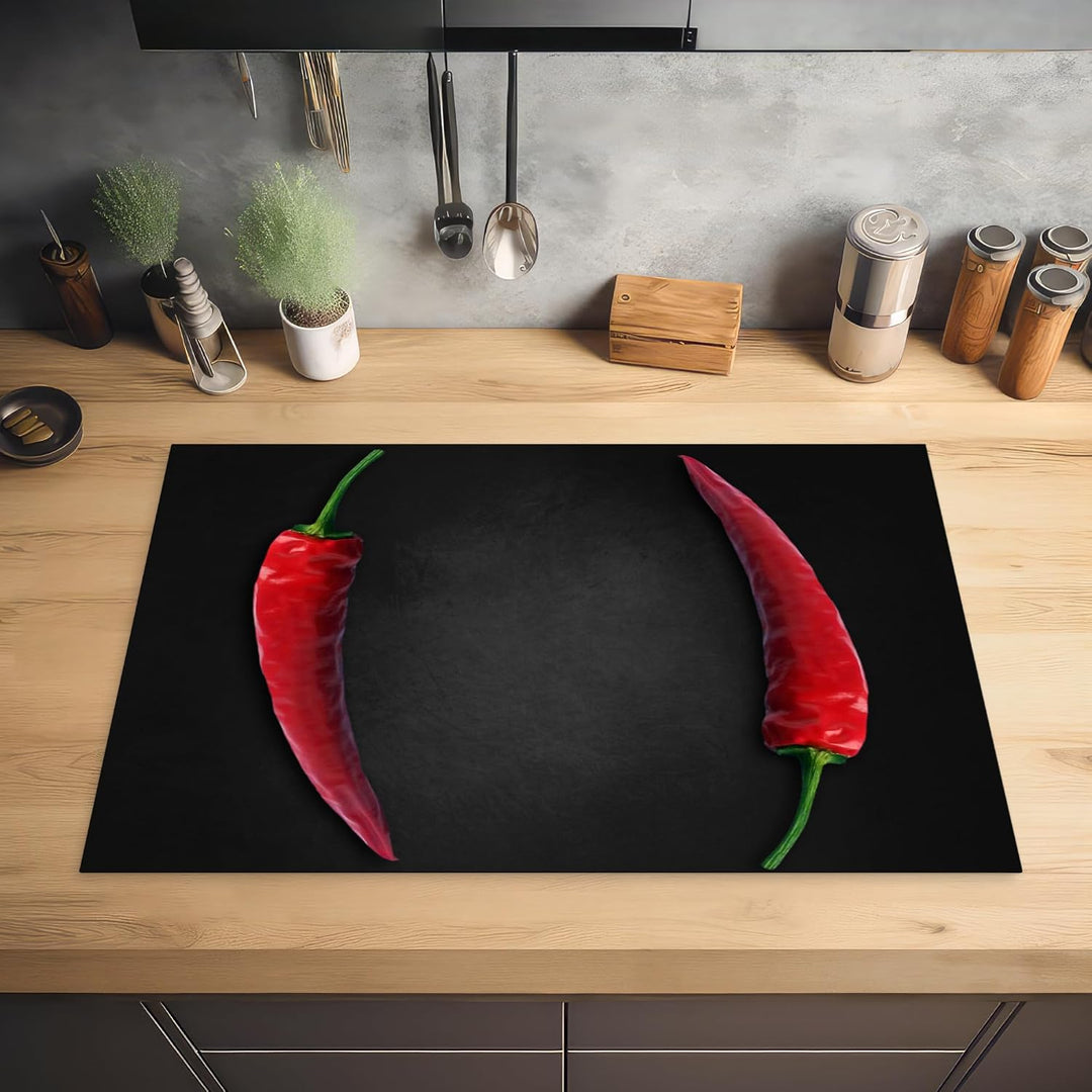 KitchenYeah© Herdabdeckplatte Einteilig Küche Herdabdeckung Induktionsfeld Ceranfeld Herdabdeckplatt