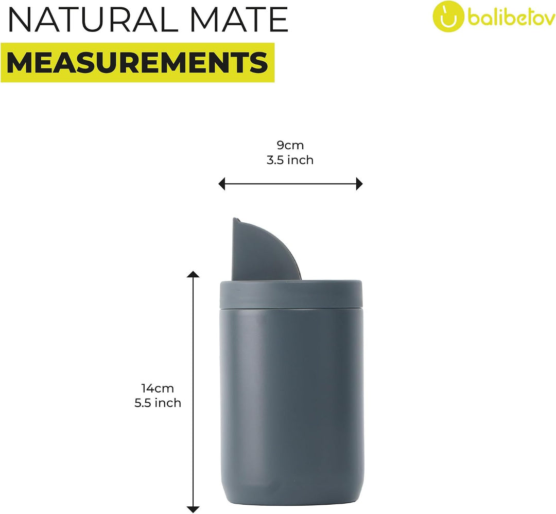 balibetov Yerba Mate-Behälter (Yerbero) mit AusgieÃƒŸer ââ‚¬â€œ Langlebige Behälter aus 304 Edelstah