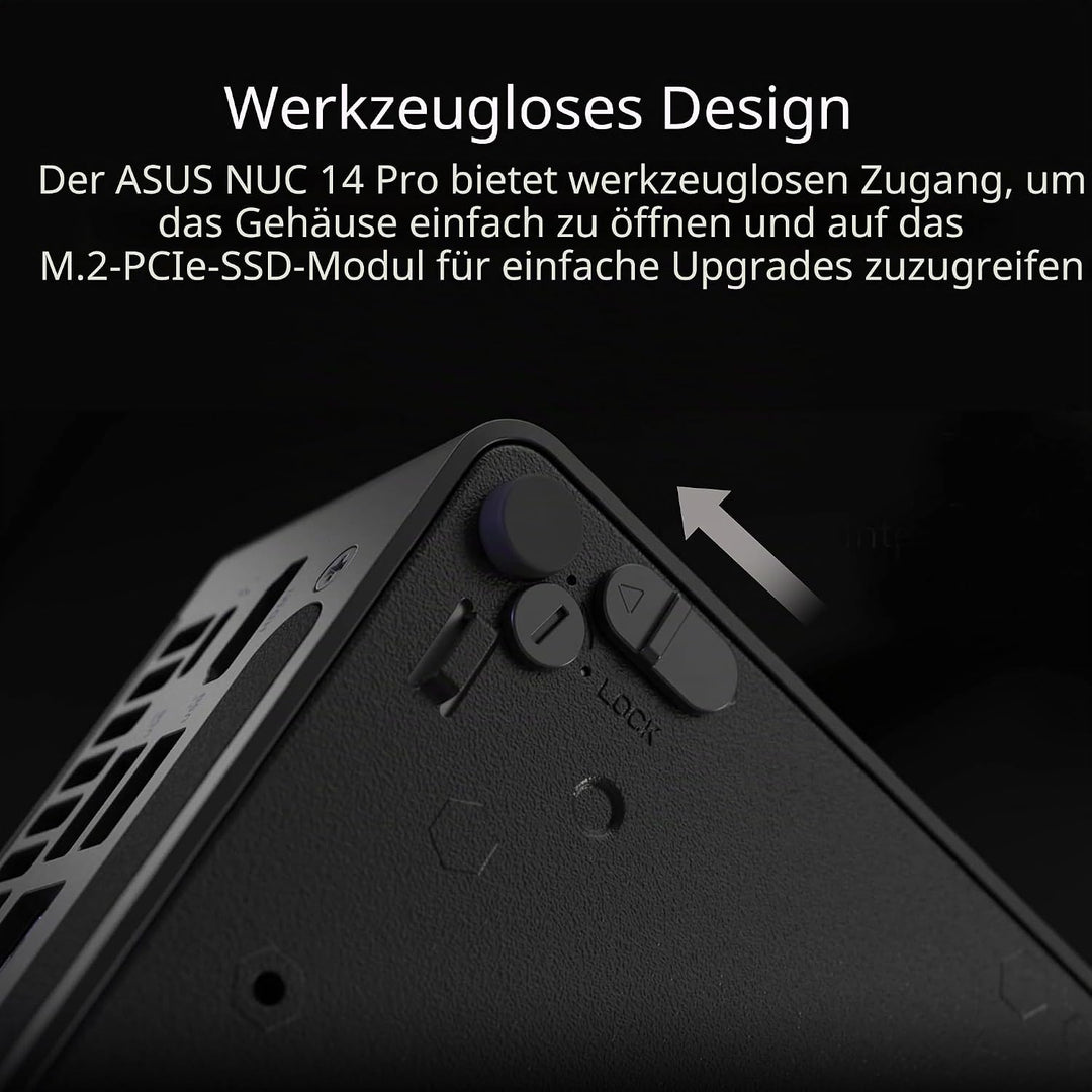 ASUS NUC 14 Pro Slim Kit RNUC14RVKU500002I (Intel Core U5 125H Prozessor, Intel Arc Grafik, Intel Wi
