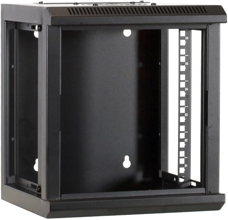 DSIT 4 HE - 10 Zoll Serverschrank - mit Glastür - (BxTxH) 312x310x264mm - Schwarz - Abschliessbar -