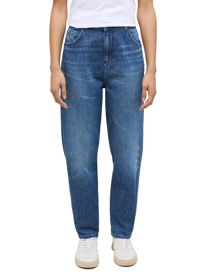 MUSTANG Damen Charlotte Tapered Jeans Hose 25W / 32L Blau, 25W / 32L Blau
